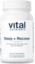 Vital Nutrients Sleep + Recover - Vegan Supplement - Sleep Support - Melatonin, Ashwagandha & L- Theanine - Gluten, Dairy & Soy Free - 30 kapsler