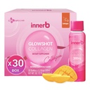 CJwellcare Innerb Glowshot Collagen (50.7 fl oz, 30 Servering) - Marine flydende Collagen for kvinder, 3.000mg Collagen Peptider, Collagen Skud for høj absorption, hår, hud og negle supplement