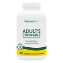 NaturesPlus Voksens Chewable Multivitamin - 180 Vegetariske tabletter - Ananas Flavor - Natural Whole Foods Supplement for total sundhed, energi - Gluten- Free - 180 Servering