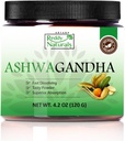Reddy Naturals Aryana Pure Organic Ashwagandha Powder - Højpotens Root Extract med 10% Withanolides - Natural Orange Flavor for Stress & Energy Support - 4.2 OZ (120g)