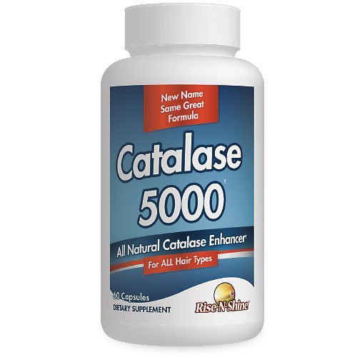 Rise- N- Shine Catalase Supplement 5000 - Kraftfuld Antioxidant Enzyme til hårhygiejne - Hårtilskud til stærkt hår - 60 kapsler (30- dages forsyning)