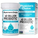 Lægens CHOICE Probiotika 60 Millioner CFU - 10 Strops + Organic Prebiotics - Immun, fordøjelsesbesvær & Gut Sundhed - Understøtter lejlighedsvis Forstoppelse, Diarré, Gas & Bloating - for kvinder & mænd - 84ct