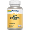 Solaray GTF Chrom 200mcg - Pure Chrom GTF 200 mcg tillæg, understøtter metaboliske funktion og hele kroppen sundhed for mænd og kvinder - 200 Veganske kapsler
