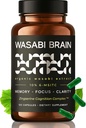 Organic Wasabi Extract + Zingserine Cognition (2 måneders Tilgang) Den mest målrettede hukommelse supplement - Superior Clinical Evidence to Vinpocetine, Apoaequorin, Nuriva, Prevegen & Ginkgo