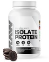 RAW Whey isolere protein pulver, Cookies N Cream - 100% Grass-Fed Sport Nutrition Protein Powder for muskel vækst & inddrivelse - Low- fedt, lav Carb, naturligt aromatiseret & sødet - 25 Servere