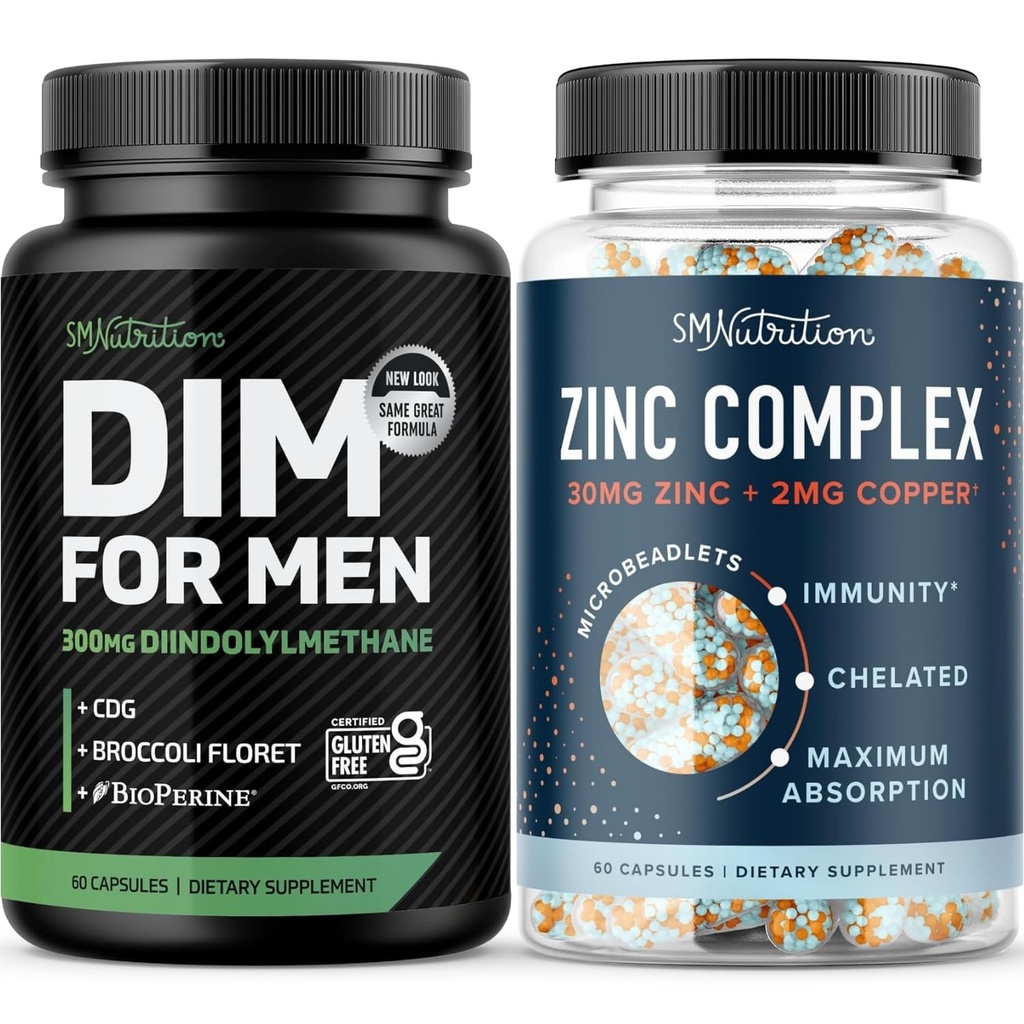 Testosteron Zinkkompleks & 300mg DIM supplement til mænd for østrogen Metabolisme og Testosteron support