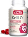 Jarrow Formulas Krill Oil - Phospholipid Omega-3 Complex med Astaxanthin - 60 Softgels - 30 Servere - Understøtter Lipid Management, Metabolisme, Brain & Heart Health - EPA & DHA - Gluten Free - Non- GMO