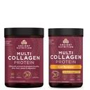 Ancient Nutrition Multi Collagen Protein Powder, Unflavored, 45 Servere + Multi Collagen Protein Powder, Gut Restore, 20 Servere