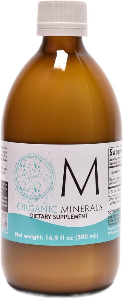 Ormus Organic Minerals 500 ml - Ormus Pure Premium - Koncentreret - Minerals from deep - Atlantic Waters - Monoatomic - 1 Enhed