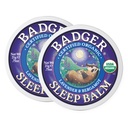 Badger Sleep Balm, Organic Essential Oil Aromaterapi Natural Sleep Balm for voksne & Børn, Afslappende & Calming Lavender & Bergamot Natural Sleep Support, .75 oz Tin, 2- Pack