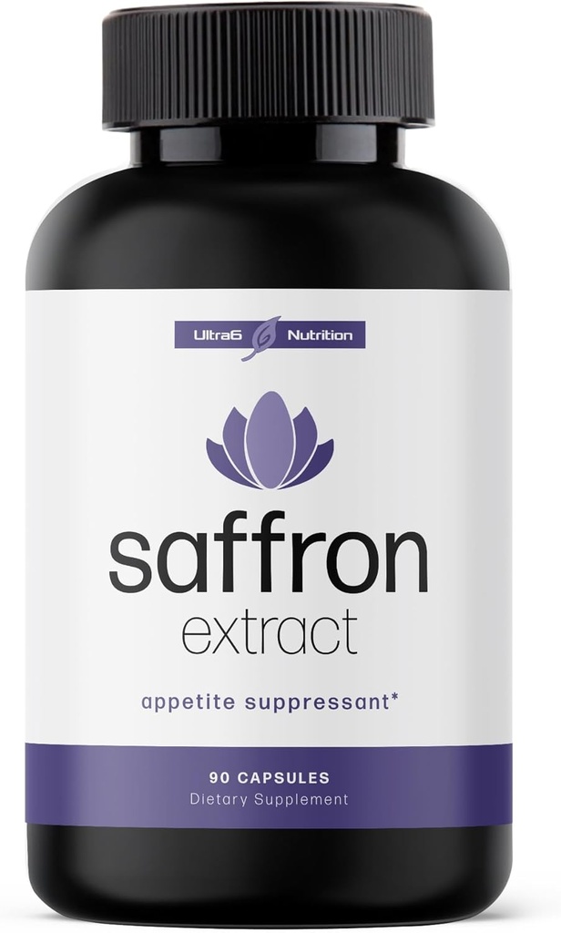 Pure Saffron Extract - Appetite Suppressant for vægttab kvinder & mænd - Natural Hunger & Craving Control Supplement - Saffron Kosttilskud til energi & mad Lift - 90 kapsler - Made in USA