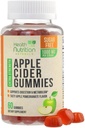 Æblecider Vincils 1000mg - Max Strength Sugar Free ACV Gummy Vitamin, Understøtter Metabolisme & Energi, Keto Friendly, Vitamin B12, Gelatin- Free, Gluten- Free, Vegan & Non- GMO - 60 Gummies