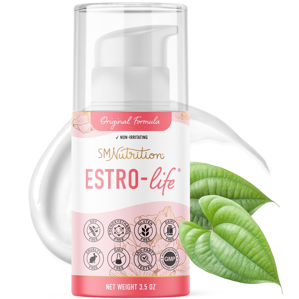 Original Estro- Life Balancing Skin Cream for Womens; Cosmetic Skin Cream med 175mg af Estriol per Container med vitamin A