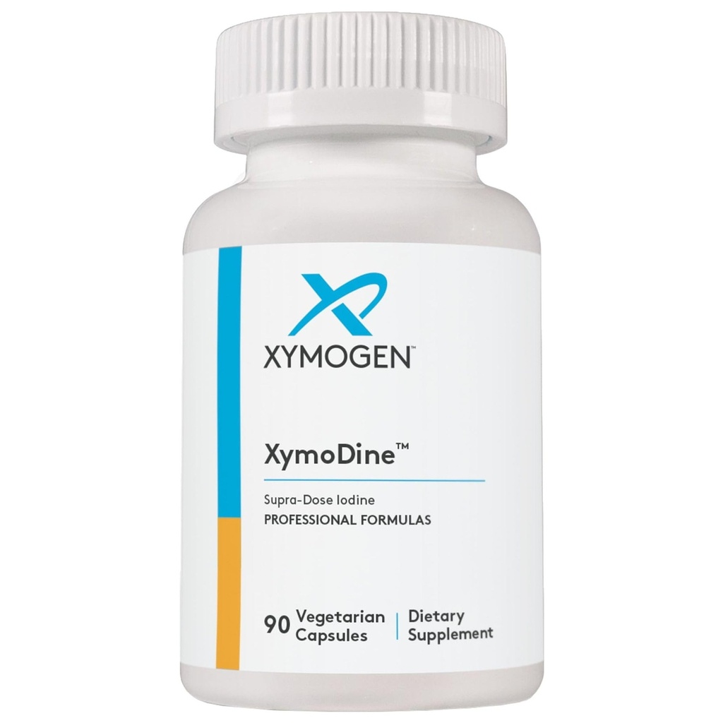 XYMOGEN XymoDine Jod Supplement - High Potency Jod 12,5 g til støtte sund syntese af thyreoideahormoner (90 Vegetariske kapsler)