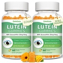 2 Pack Lutein Gummies 25mg, Sugar Free Lutein Zeaxanthin Kosttilskud Gummies, Eye Health Supplement for voksne, Eye Vitamin Lutein for Vision og Blue Light Protection, Mango Flavor, 120 Greve