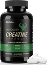 Mikroniseret Creatin monohydrat kapsler, Kreatin kapsler supplement til muskel, styrke, ydeevne, energi, inddrivelse, Gluten Free Creatin for kvinder og mænd, 100Kapsler (20 Servere)
