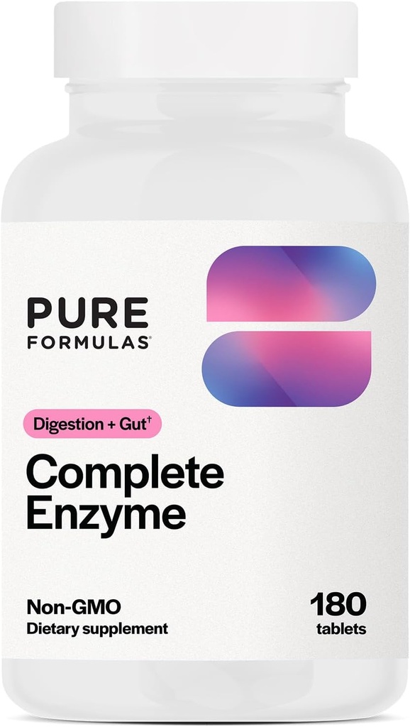 PureFormulas Complete Enzyme Mate 124; Pancreatic Enzymes 1000mg (fuld styrke)
