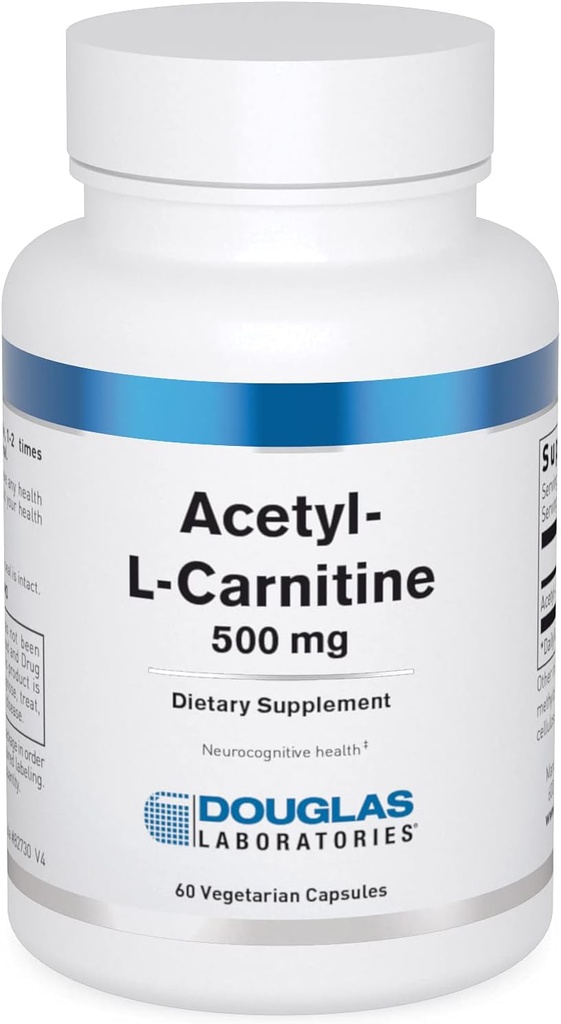 Douglas Laboratories Acetyl L- Carnitin 500 mg 1 125; understøtter hjernefunktion og nervefunktion under den normale ældningsproces * 125; 60 kapsler