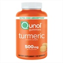 Qunol gurkemeje Gummy, Gummy med 500mg gurkemeje, fælles supporttillæg, Ultra High Absorption Tumerisk curcumin, Vegan, Gluten Free, 2 Måned Supply, 120 Greve