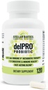 Del- immunV ® + Delpro Probiotic & Prebiotic Blend by Stellar Biotics - fremmer optimal Gut Health, fordøjelse, immunforsvar & Mood (120 kapsler)