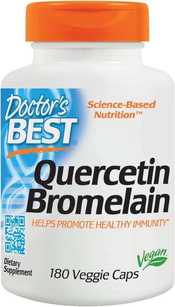 Lægens bedste quercetin / bromelain kapsler, 180 greve
