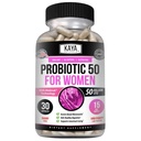 Kaya Naturals Probiotiske 50 Millioner CFU - Probiotika til kvinder, Probiotika til mænd og voksne, Natural - Gut Health & immunsupport Supplement - Giver fordøjelsesstøtte - 30 Vegetabilske kapsler