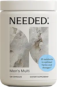 Needed. Multivitamin for Men - 25 Optimal Nutrients for Fertility & Men's Health - Mens Multivitamin with Vitamin D3 2000IU, B12 Vitamins, 200 MCG Selenium - Men's Fertility Supplement, 30 Day Supply