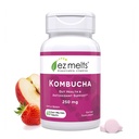 EZ smelter opløselige sukker- gratis Kombucha tabletter med SCOBY & Apple Cider Vincils, Gut Health Kosttilskud til mænd og kvinder, Apple Berry Flavor, 2-måneders levering - 1 pakke