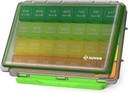 AUVON Moisture- Proof Månedlig Pill Organizer, Stor 28 dages Pill Box sag med Aftagelige 4 uger Medicin Organizer rækker, Rejsevenlig at Store Fiskeolier, Vitaminer, Kosttilskud, Medicin
