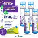 Boiron SleepCall On Go Sleep Aid til dyb, afslappende, rolig nattesøvn - Melaton- fri og ikke habitatdannelse - 80 greve per tube - 4 rør med blå pen