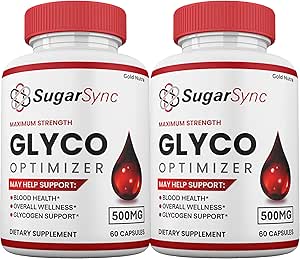 SugarSync Glyco Optimizer kapsler, SugarSync piller, supplement til mænd og kvinder vitaminer (2 Pack)