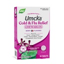 Nature 's Way Cold + Flu Relief, Umcka, Shortens Varighed og Reducerer Severity, Multi- symptom Relief, Homøopatisk, Phenylephrine Gratis, Non- Drowsy, Berry Flavored, 20 tyggetabletter (Packaging May Vary)