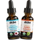 Lymporial Drainage Kosttilskud & Candi Cleanse - Organic Lymporial Support Liquid Drops & Organic Oregano Oil, Lymph Node Detox Lymph System Drainage - Natural Oral Gut Cleanser Detox 1 oz