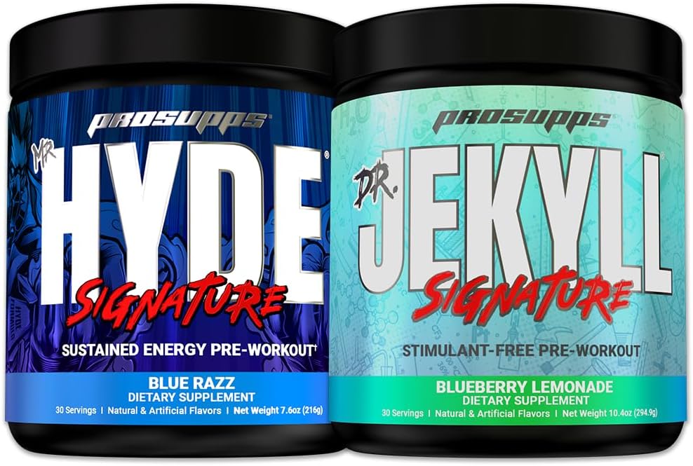 PROSUPPS Mr. Hyde ® Signature Blue Razz og Dr. Jekyll ® Signature Blueberry Lemonade Bundle