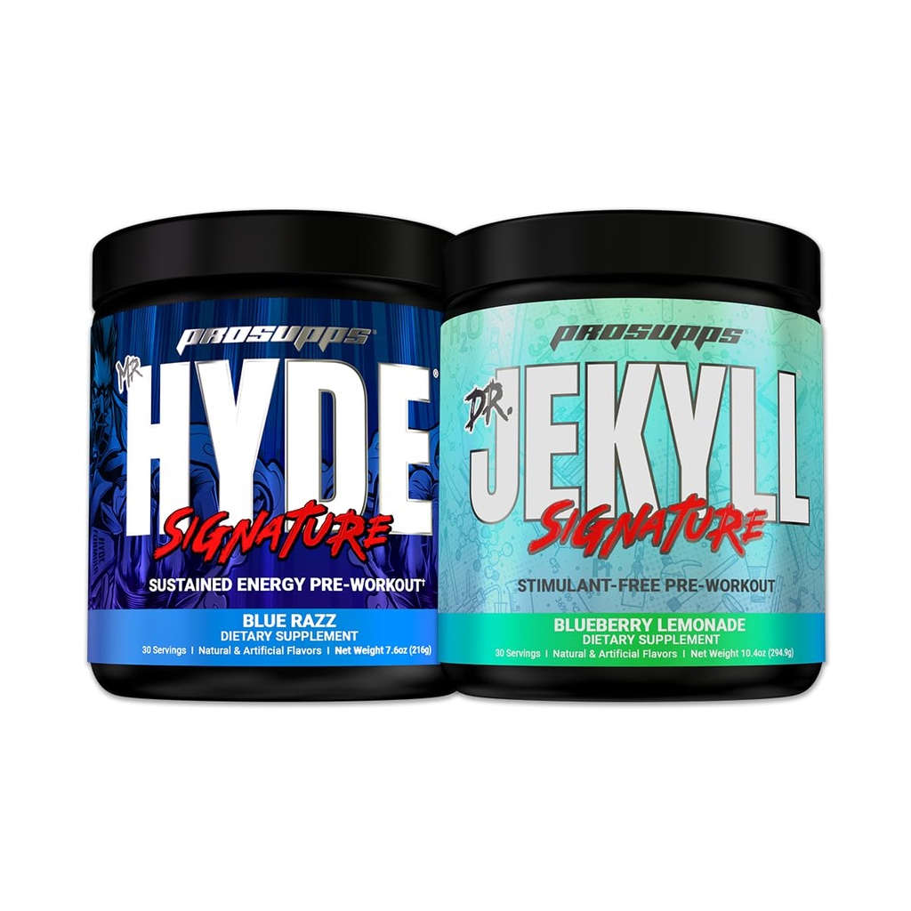 PROSUPPS Mr. Hyde ® Signature Blue Razz og Dr. Jekyll ® Signature Blueberry Lemonade Bundle