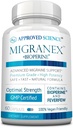 Godkendte Science Migranex - Migræne & Hovedpine - Magnesium, Feverfew- 60 kapsler - pakning med 1 - Vegan