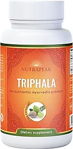 Triphala Capsules - 2000mg - Ayurvedic Triphala Guggulu Blend Made with Amla Haritaki Bibhitaki Powder - 120 Capsules - Vegan Non- GMO Soy Free Gluten Free