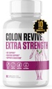 Colon Revive Extra Strength Note 124; # 1 Rate Colon Cleanse & Detox Supplement Note 124; Fordøjelsesstøtte, Reducere bloating, Forstoppelse Relief w / Buckthron, Alfalfa, Aloe Vera + Mere for mænd og kvinder - 60 piller