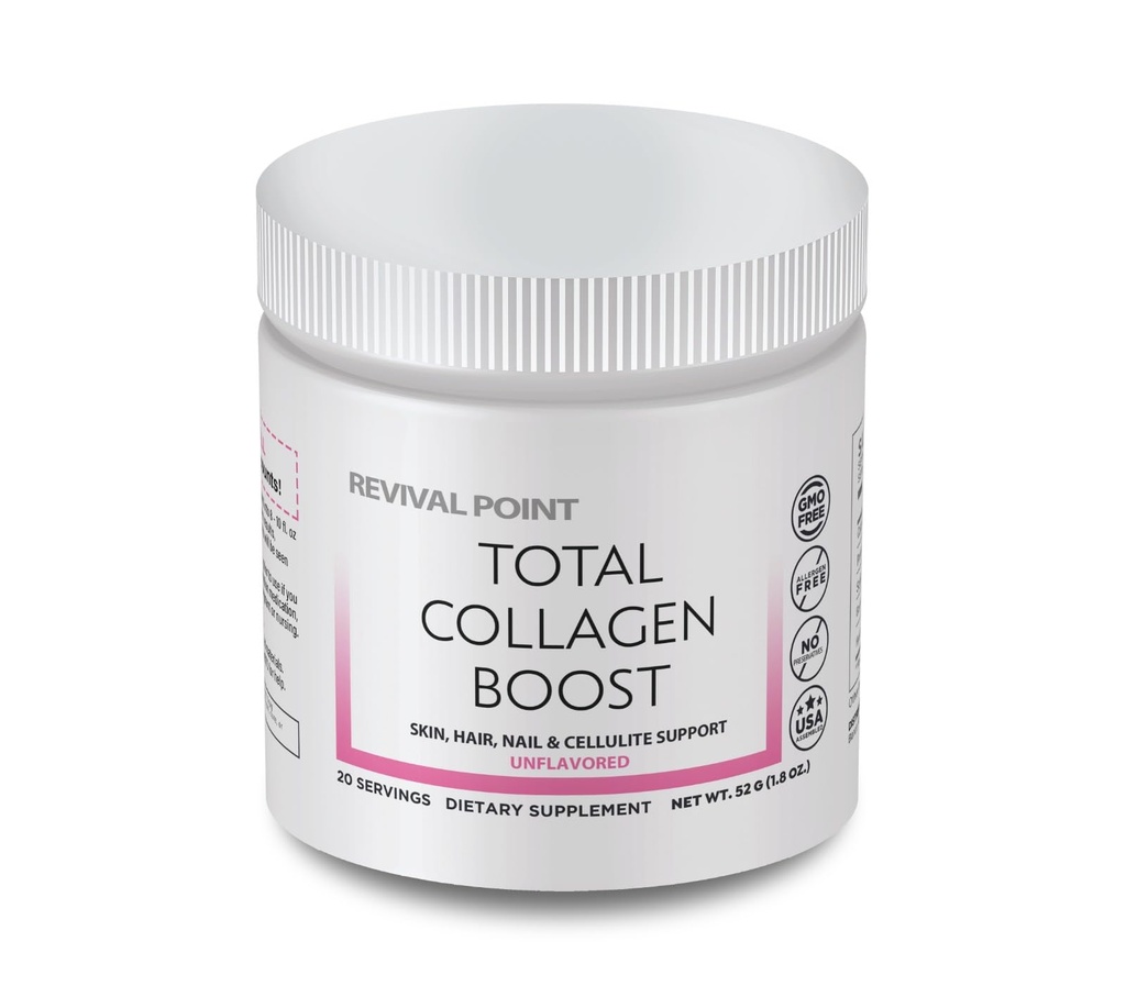 Total Collagen Boost med Verisol ® Bioactive Collagen peptider Peptider Pulver, Hyaluronsyre & Marine Collagen