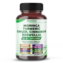 Moringa, gurkemeje, Ginger Root, Ceylon Cinnamon, Boswellia - Made in USA