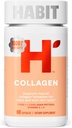 Habit Collagen tillæg (60 kapsler) - Nyt udseende, 2000mg Collagen peptider, C-vitamin & E-vitamin, hudsundhed, antioxidanter, non-GMO, gluten fri (1 pakke)