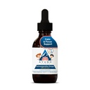 Ayush Herbs Ashwagandha Drops for børn og voksne - Alkohol- Gratis Ashwagandha Drops, Calming Daily Supplement for rolig fokus med økologiske Ashwagandha, Lemon Flavor - 2 Fl Oz (80 Servere)