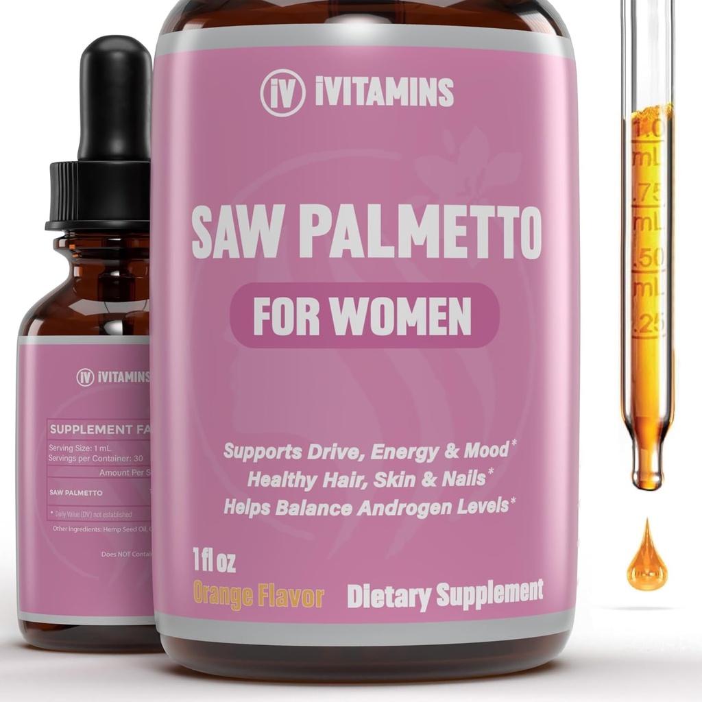 Saw Palmetto for kvinder, 124; Hjælper til at reducere hårtab, understøtter sundt hår, hud, negle, energi, mad & mere; DHT Blocker for kvinder hårvækst 124; Saw Palmetto for kvinder hårtab 124; 1 fl oz