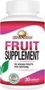 Rise- N- Shine Fruit Supplement med 20 Fruit Blend - Energi Vitaminer for kvinder og mænd 30 dages forsyning (30 kapsler)