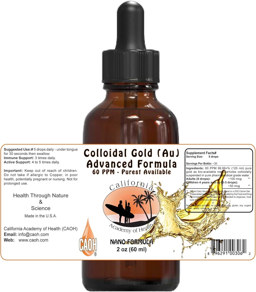Kolloid Gold Au 2 oz fra CAOH