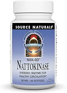 Kilde Naturals NSK- SD Natokinase, Systemisk enzym for sund cirkulation *, 50 mg - 60 Softgels
