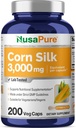 NusaPure Corn Silk Extract 3000 mg per Caps - 200 Veggie Caps (100% Vegetarisk, Non- GMO, Extract 20: 1, Vegan)