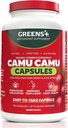 Grønne + SuperFruit Supplement, Camu Berry med vitaminer og mineraler, høj ORAC antioxidanter, 400mg naturlige vitamin C, 120 Veggie kapsler