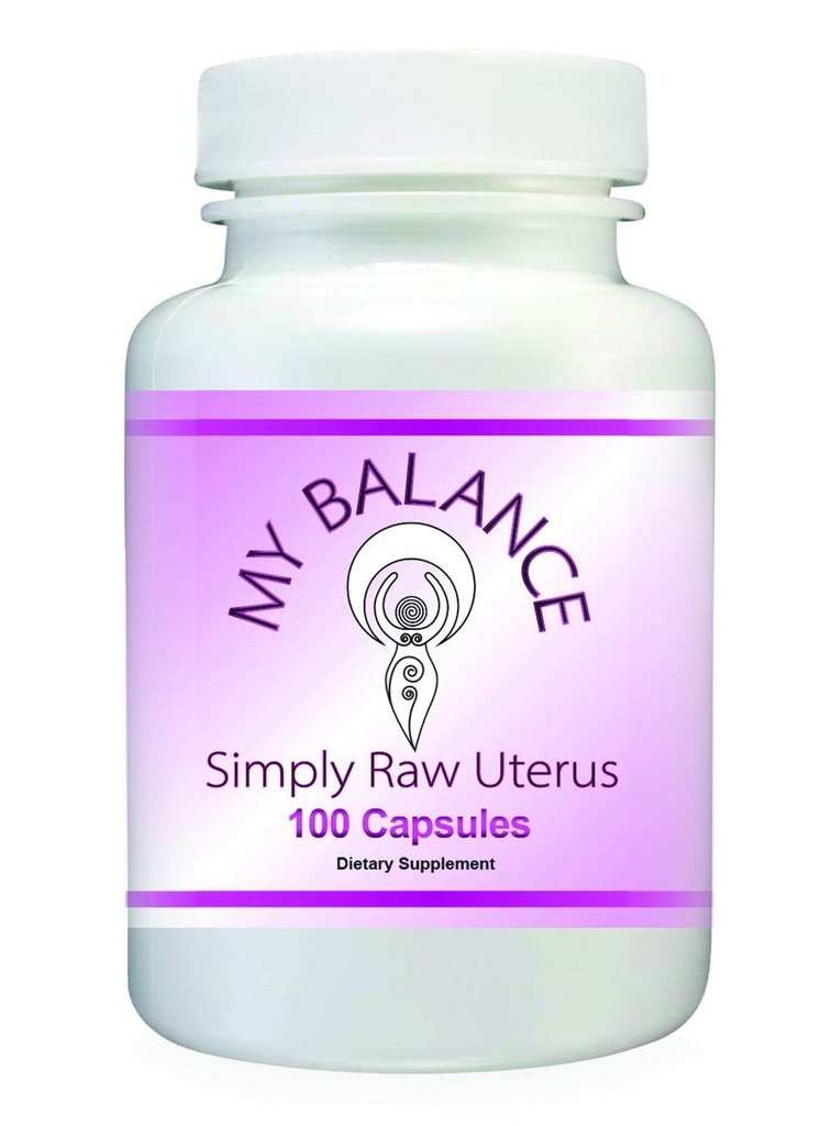 Blot rå Uterus Glandulus for kvinders sundhed. Rå Bovine Uterus Glandular 100 kapsler til Hormonal Support.
