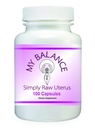 Blot rå Uterus Glandulus for kvinders sundhed. Rå Bovine Uterus Glandular 100 kapsler til Hormonal Support.